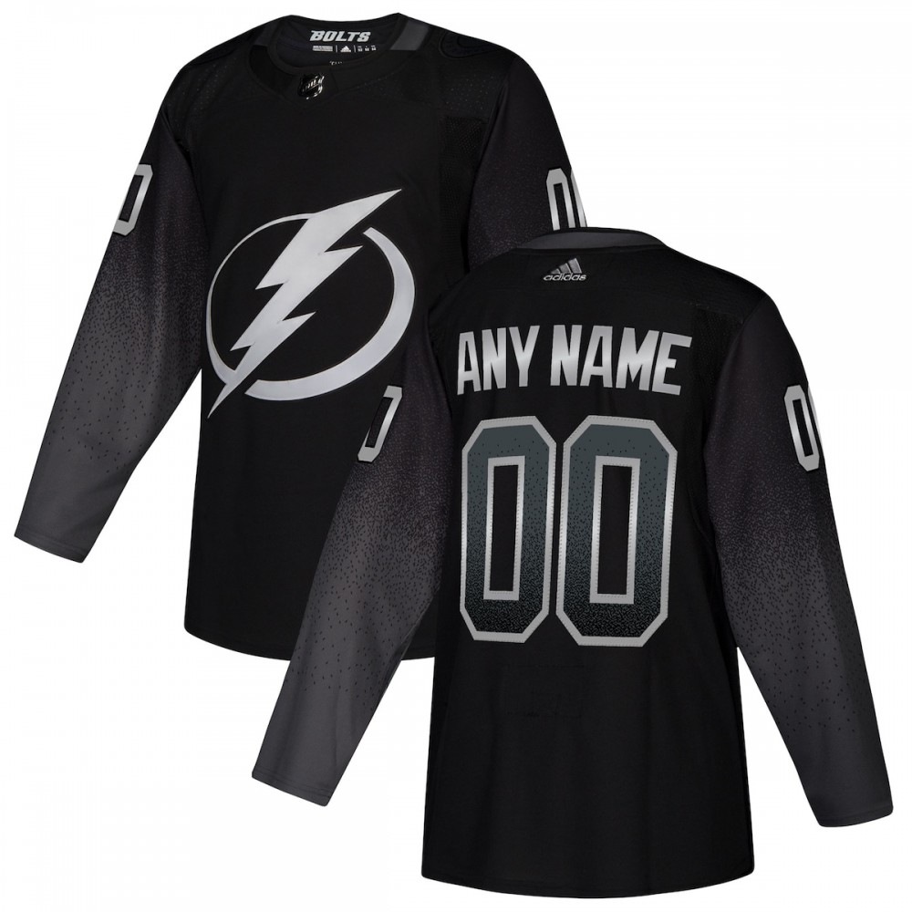 Tampa Bay Lightning adidas Alternate Authentic Custom Jersey - Black-Pro Kit Vault | Brand New 26/27 Sports Jerseys